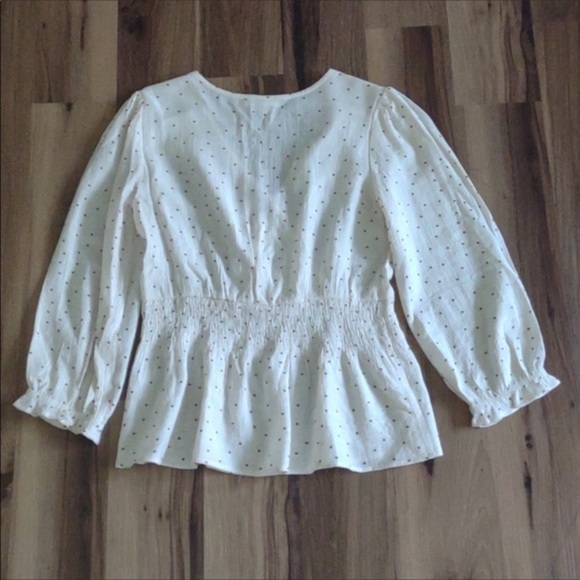 Sheer blouse with elastic waist - Picture 6 of 11